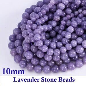 Lavender Stone Beads   Big, Bold 10mm15" Strand